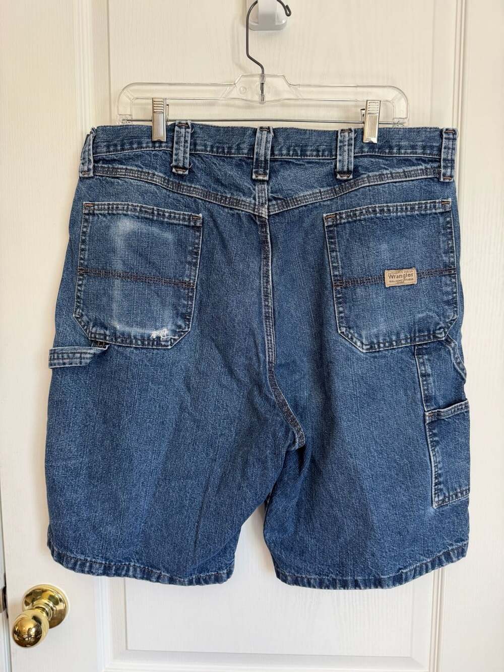 Wrangler Authentic Issue Denim Carpenter Utility Shorts Blue Jean Jorts
